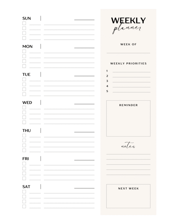 ADHD Planner Printable - Image 3
